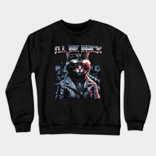 Terminator Tabby: Cybercat Chronicles Crewneck Sweatshirt